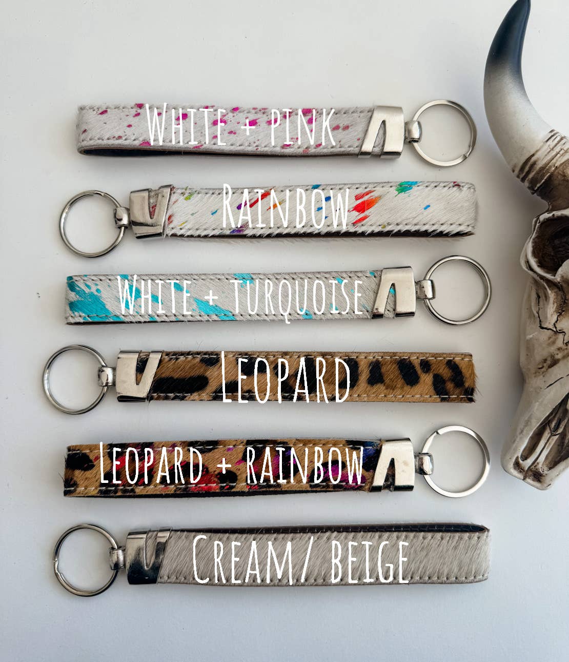 Boho Ranch Shop - Wholesale Keychain - Women's - Western Hair On Cowhide Keychain3