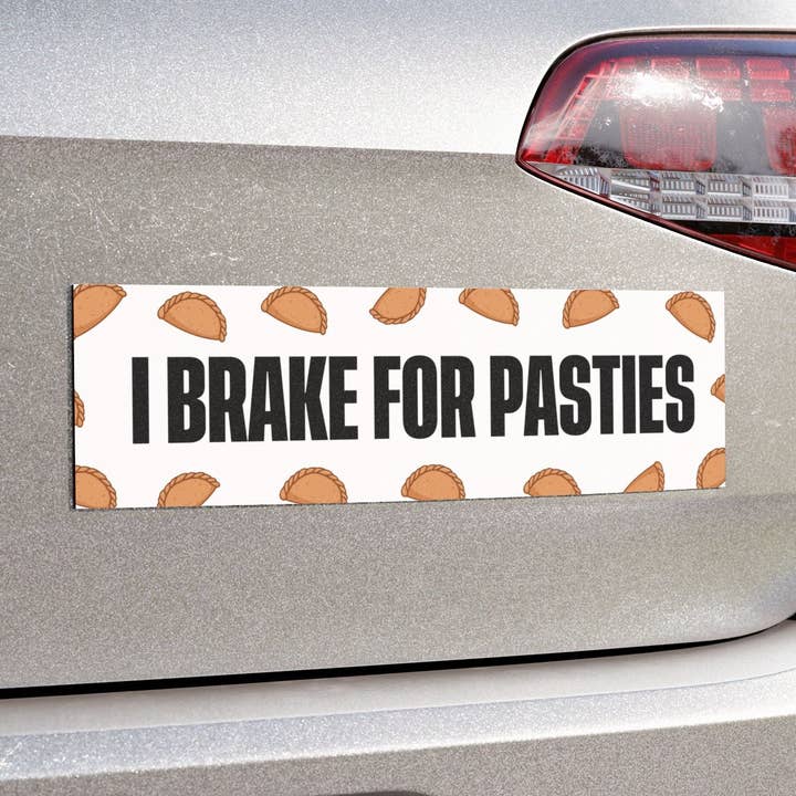 Up North Attitude - Wholesale Car Decorative Charm - Unisex - I Brake for Pasties Car Magnet – Funny Michigan Road Trip Magnet, Yooper Pride Accessory0