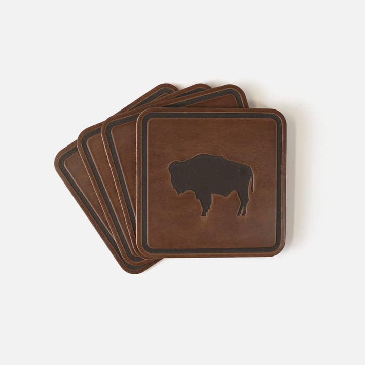 Range Leather Co. - Wholesale Coasters - Buffalo Coasters