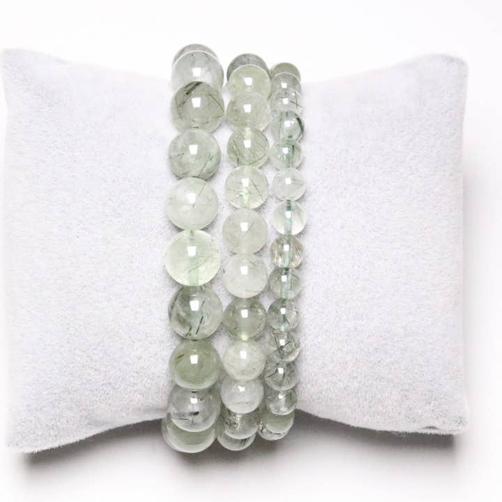 Foliesbijoux - Venta al por mayor Pulsera de cuentas - Pulsera A+ de cuarzo turmalina verde