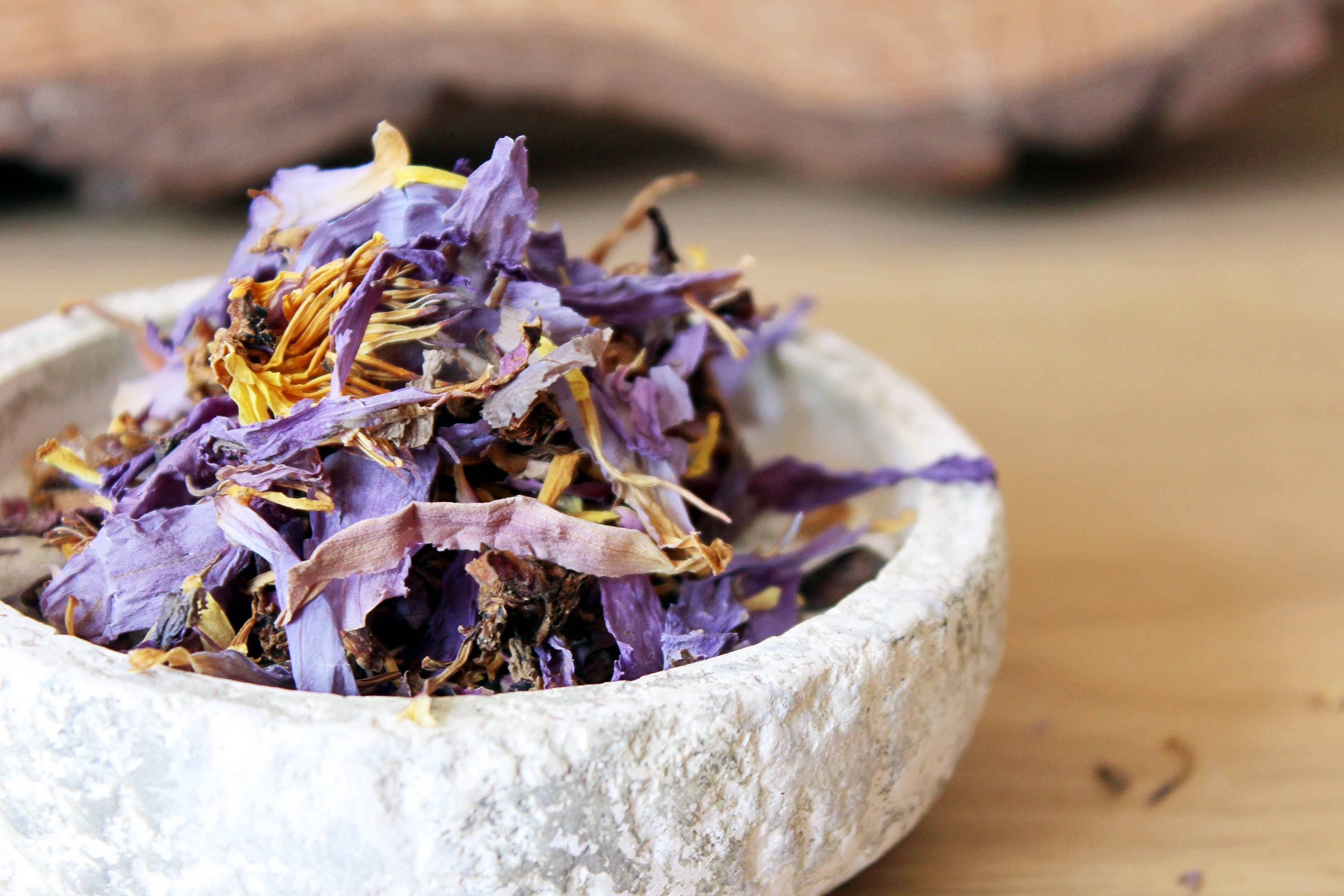 Ayamani Naturals – Großhandel Loser Tee – BLUE LOTUS Nymphaea Caerulea getrocknete Blütenblätter3