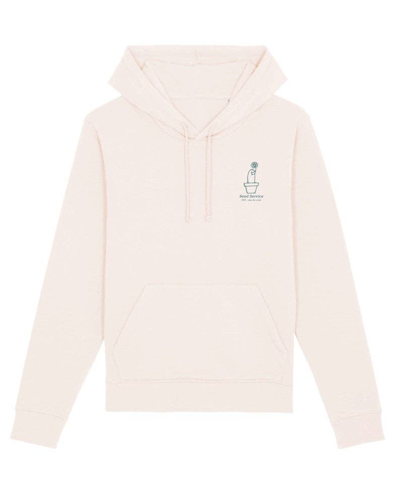 olas de coral - Wholesale Hoodie - Men's - Grow It Local Sweatshirt - Vintage White3