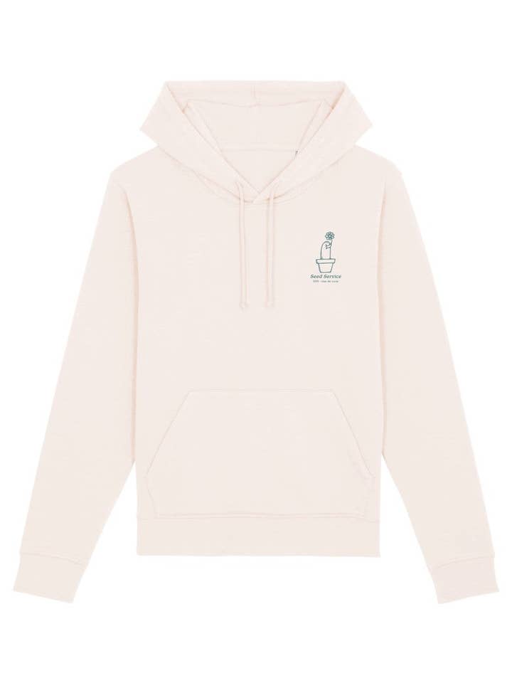 olas de coral - Wholesale Hoodie - Men's - Grow It Local Sweatshirt - Vintage White3