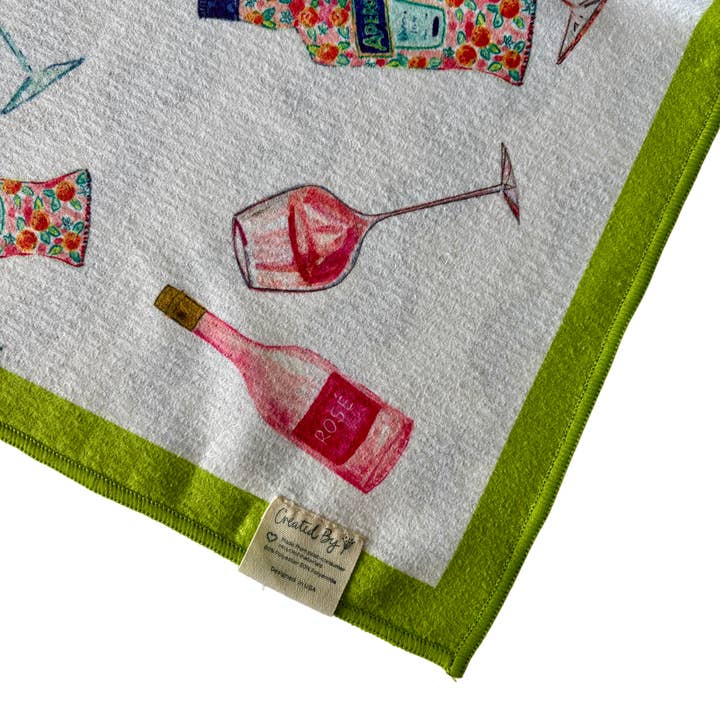 KEVA - Wholesale Tea Towel - Double Sided Cocktails Tea Towel2