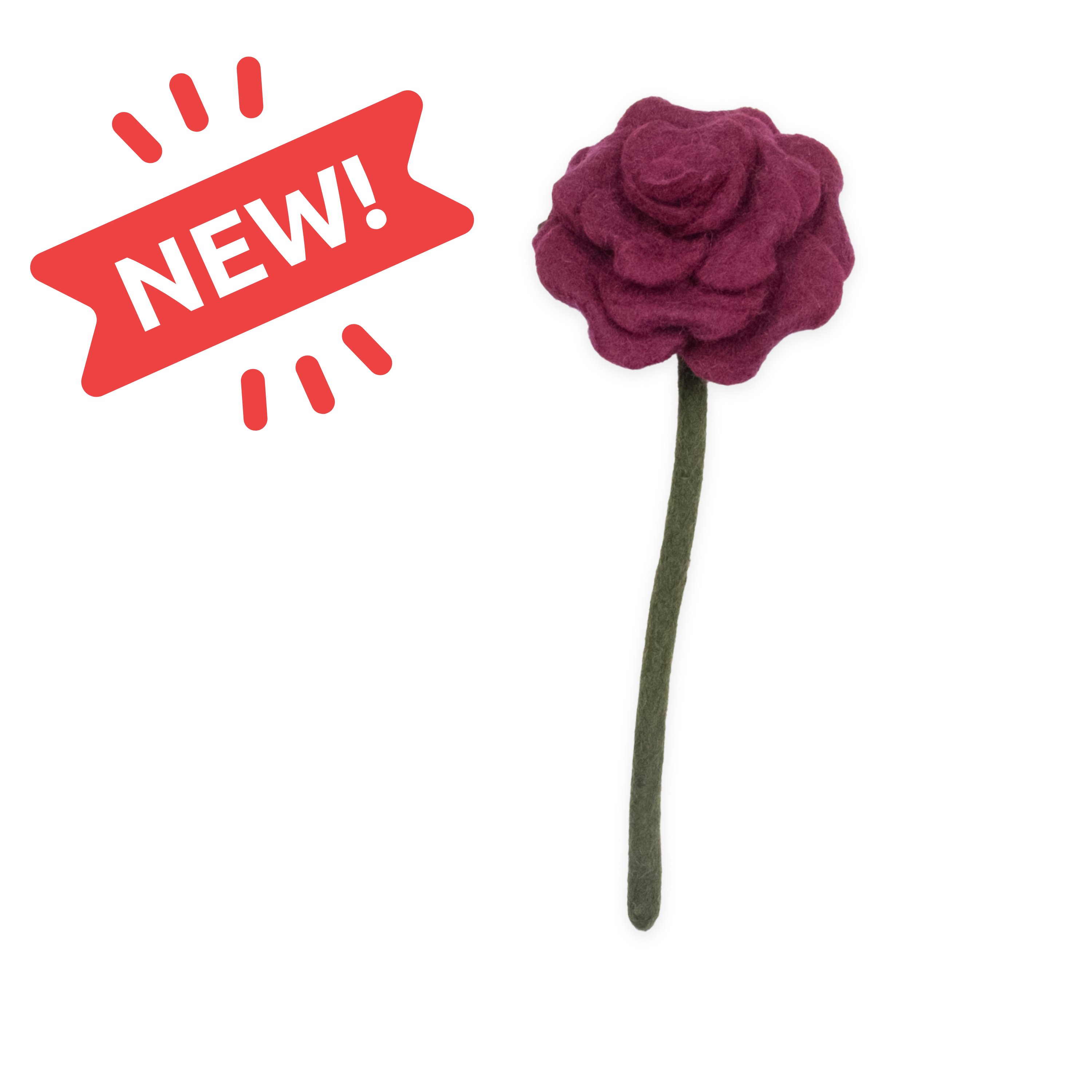 Global Goods Partners - Wholesale Artificial Flowers - Felt Blooming Rose1