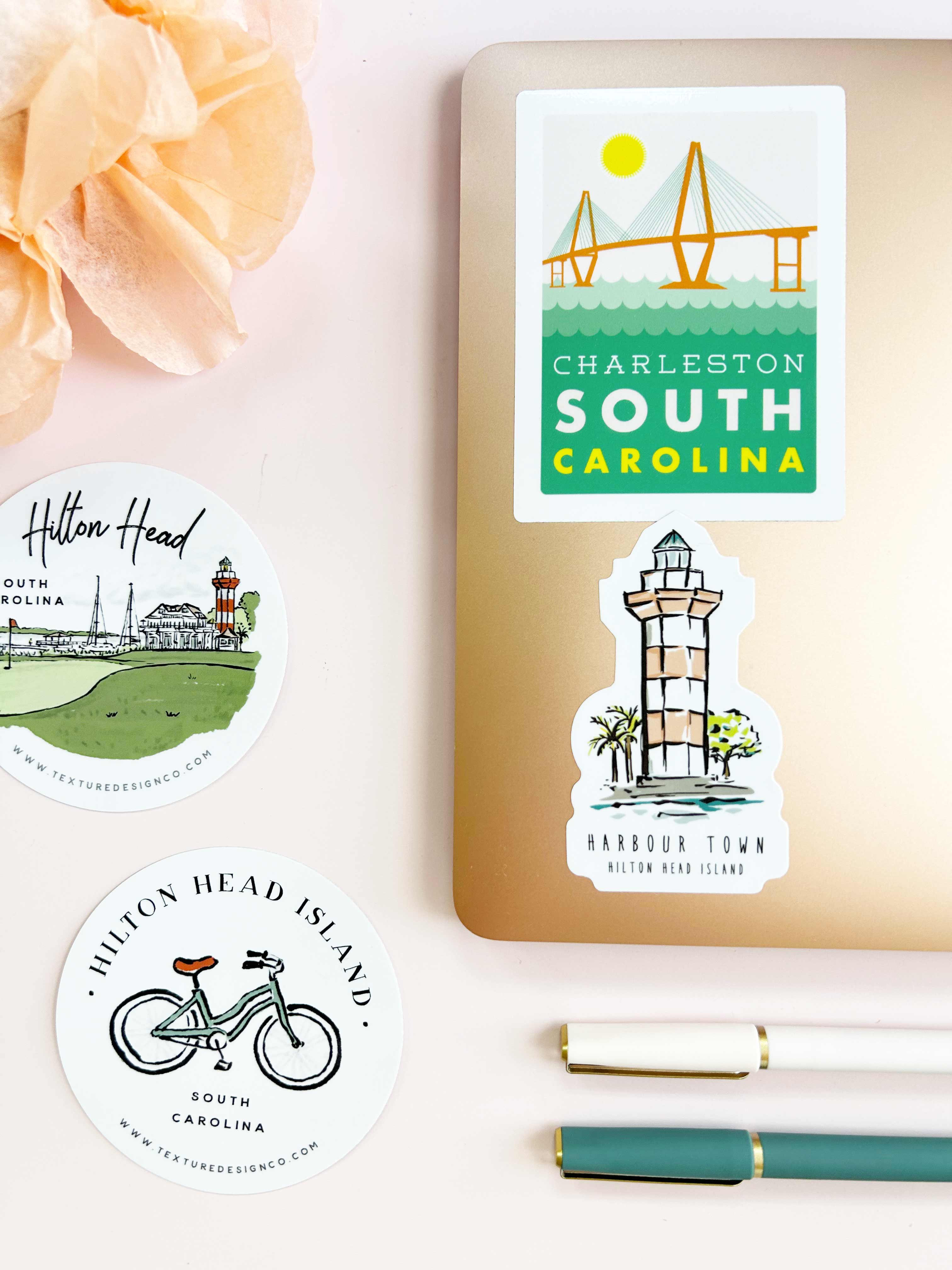 Texture Design Co – Engroshandel Klistermærke – Sherbet Painted Streets - Hilton Head klistermærke3