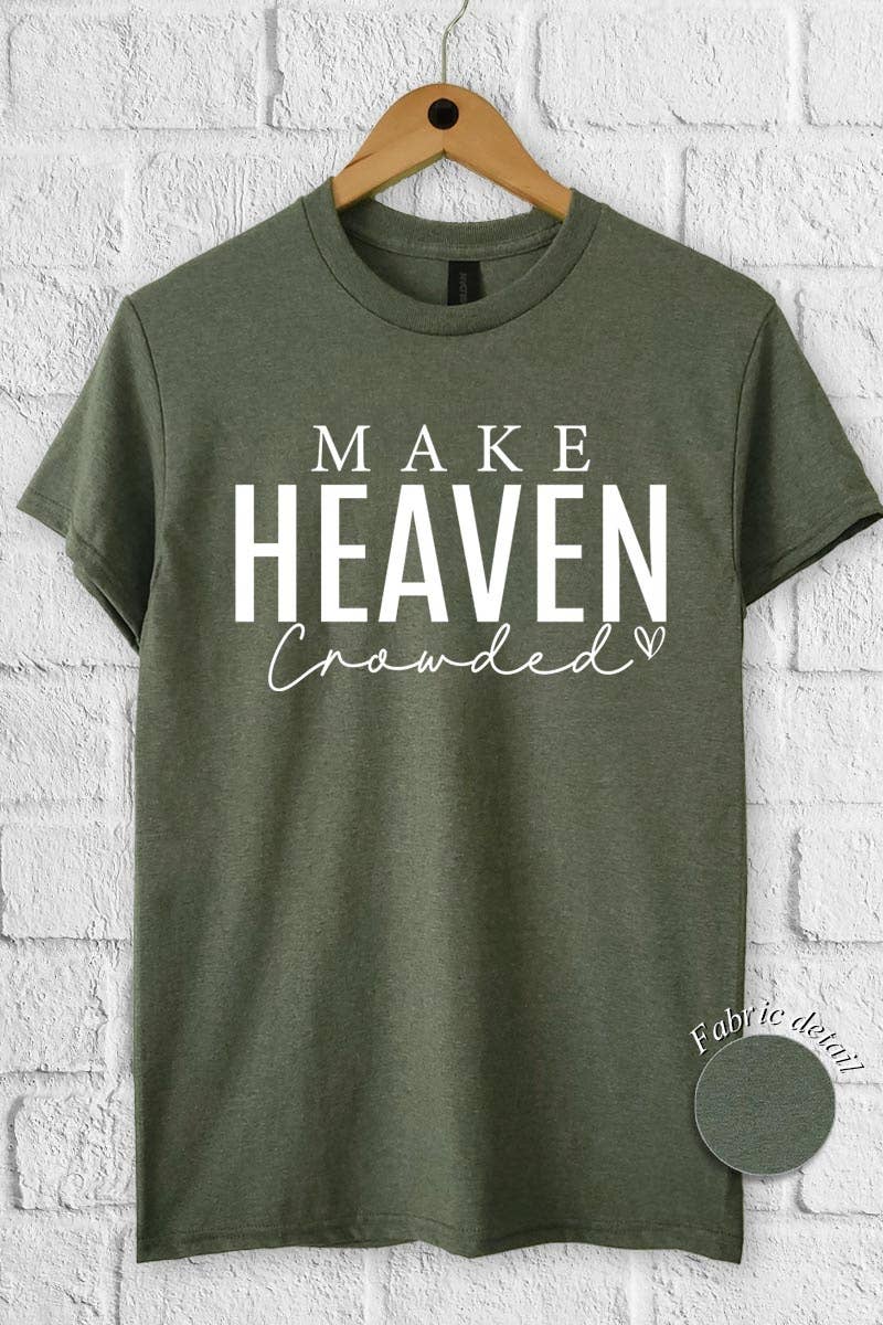 COLORBEAR - Wholesale T-Shirt (Graphic) - Women's - Make Heaven Crowded Graphic Heavy Cotton Tee11