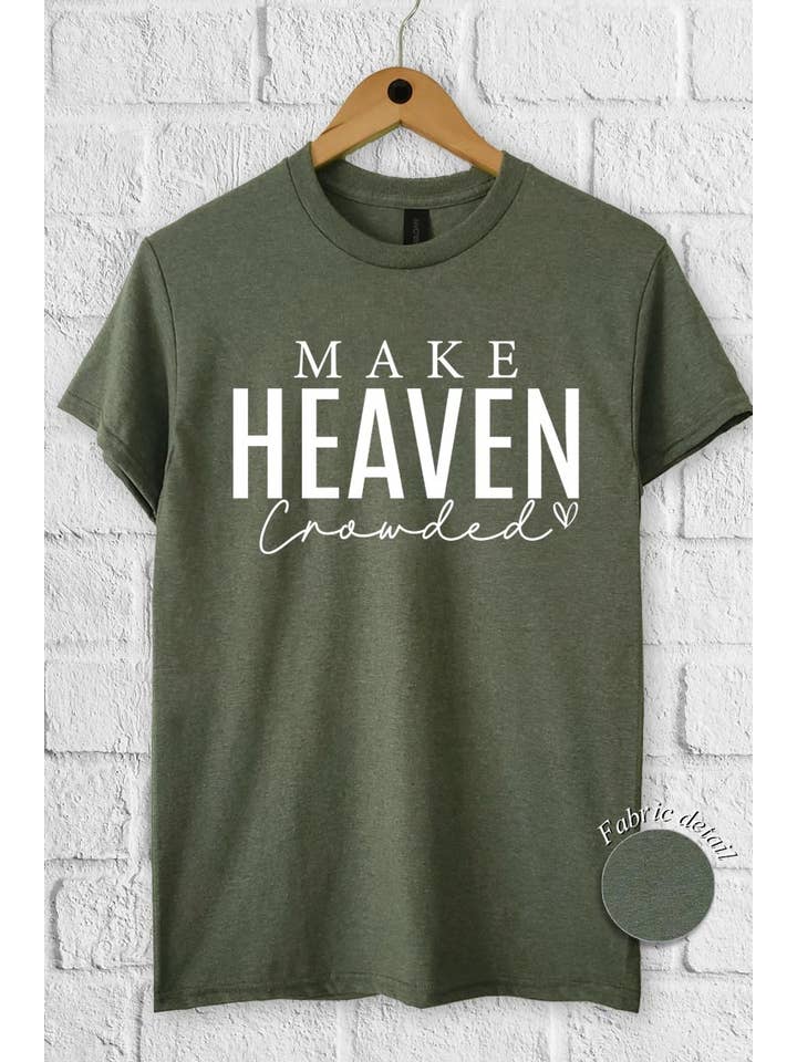 COLORBEAR - Wholesale T-Shirt (Graphic) - Women's - Make Heaven Crowded Graphic Heavy Cotton Tee11