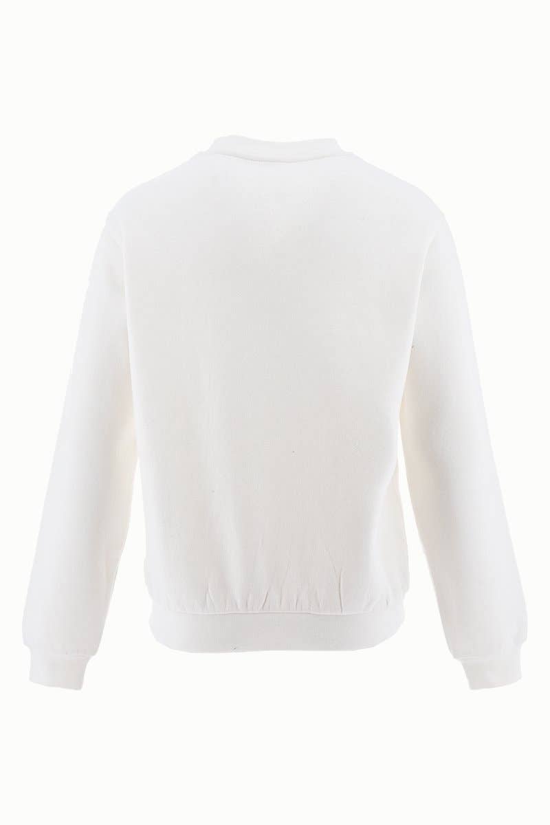 white Snoopy Sweatshirt for wholesale on Faire1