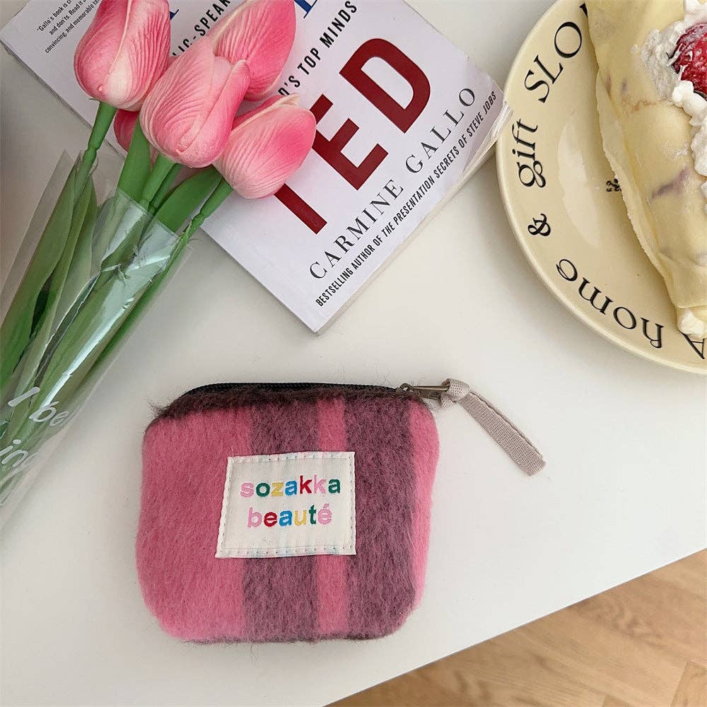 Funkyrel® Atzbranding Limited – wholesale Sminkväska – Cosbai - Mini sminkväska i plysch9