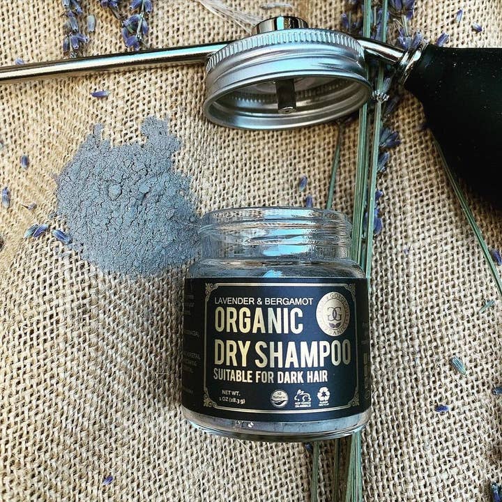 Green and Gorgeous Organics - Wholesale Dry Shampoo - Bulk-1.5lbs/24 oz-GRAPEFRUIT-Dark Hair-Organic Dry Shampoo1