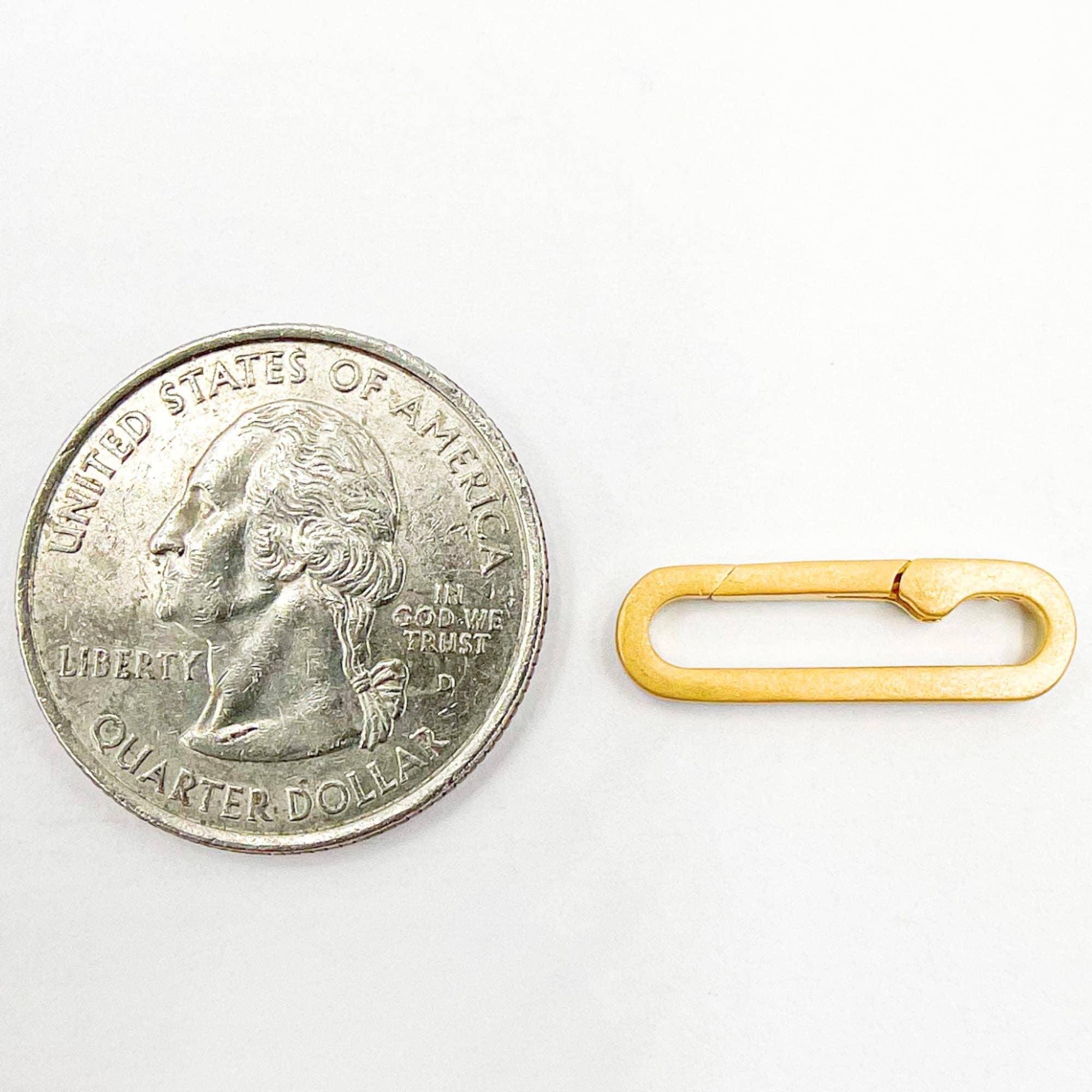 Jewels & Chains – wholesale Brosch – 1361GPM. 20MM Guldpläterat Matt Sterling Silverlås1