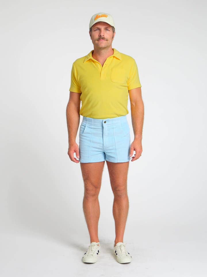 Men's Terry Polo (Yellow) for wholesale by Hammies