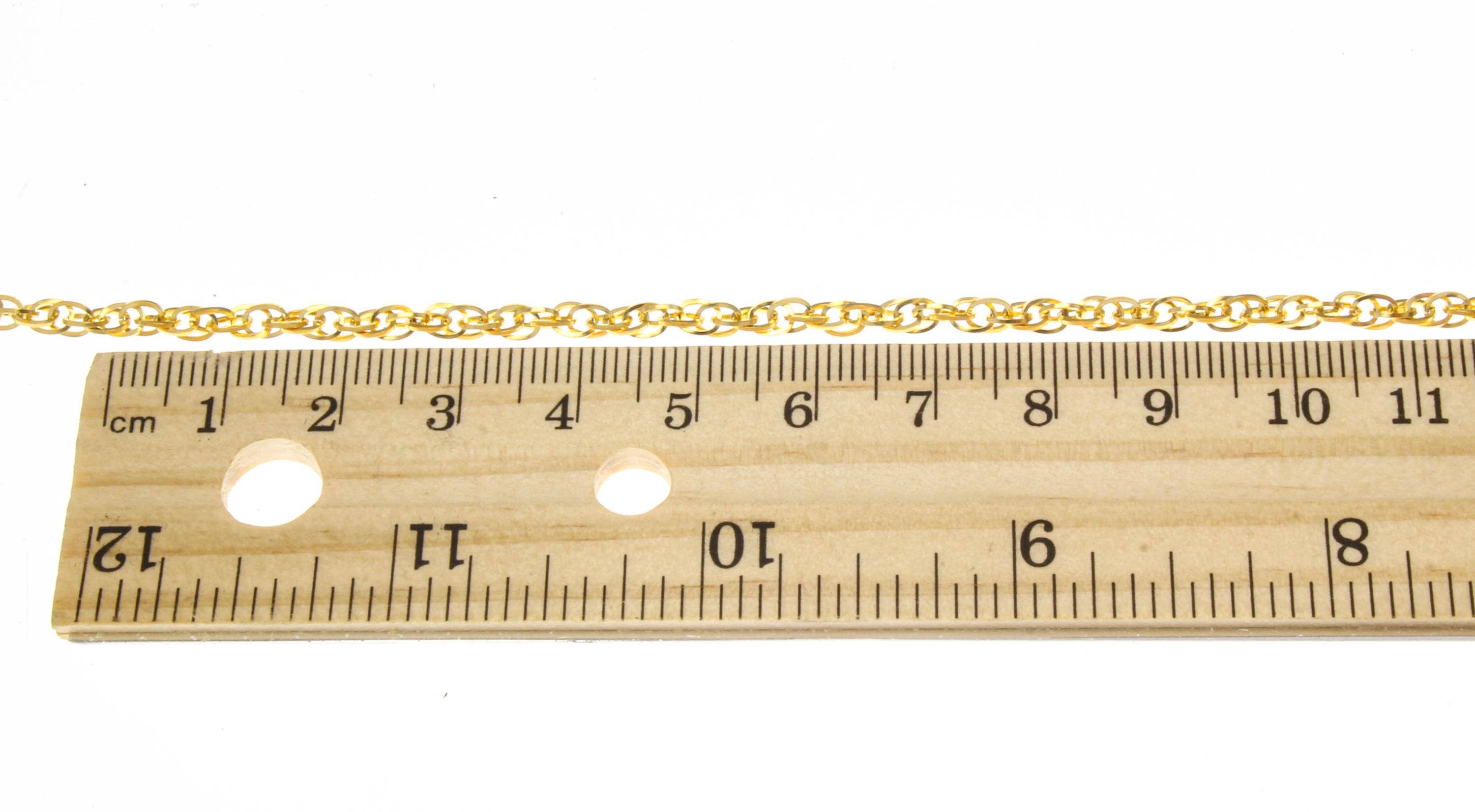 Jewel Pledge - Wholesale Link & Chain Necklace - Waterproof Tarnish Proof Gold Stainless Steel ChainsTCHG10383