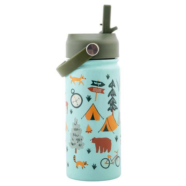 Stephen Joseph Gifts - Wholesale Insulated Mug/Tumbler - Insulated Stainless Steel Water Bottle with Handle