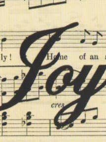 Joy - Red Ribbon Ornament for wholesale by Silhouettes and More