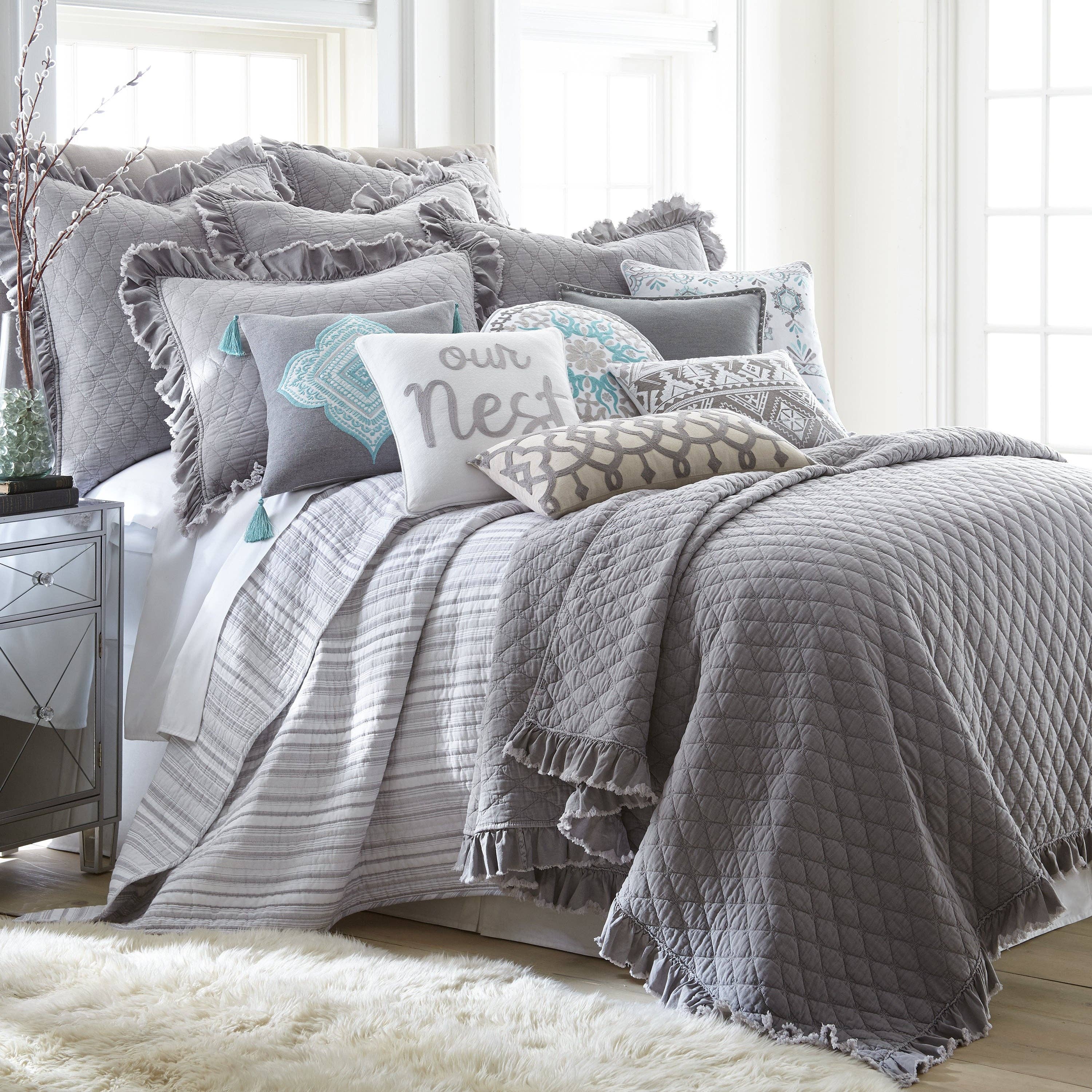 Stonewash Grey Quilt Set for wholesale on Faire4