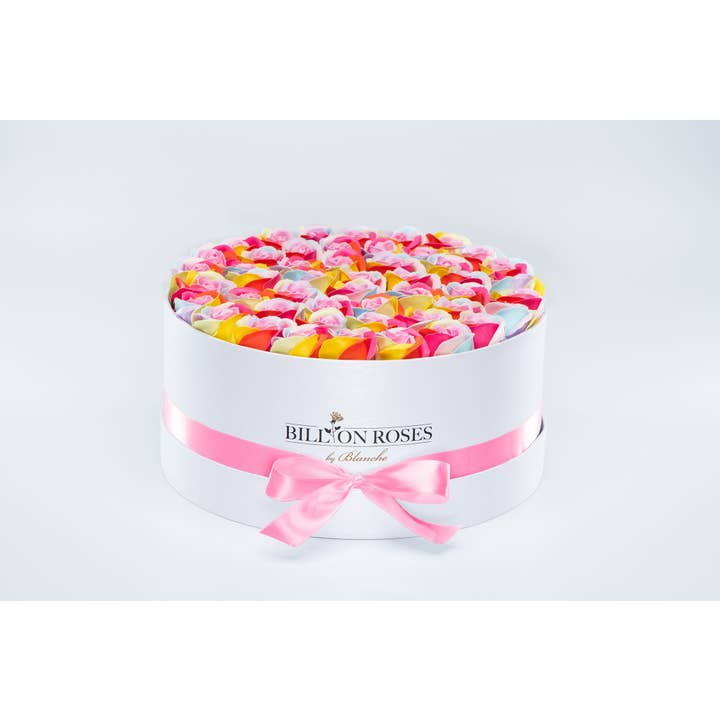 Billion Roses by Blanche - Wholesale Artificial Flowers - Große und Weiße Box mit Ewigen Rosen25