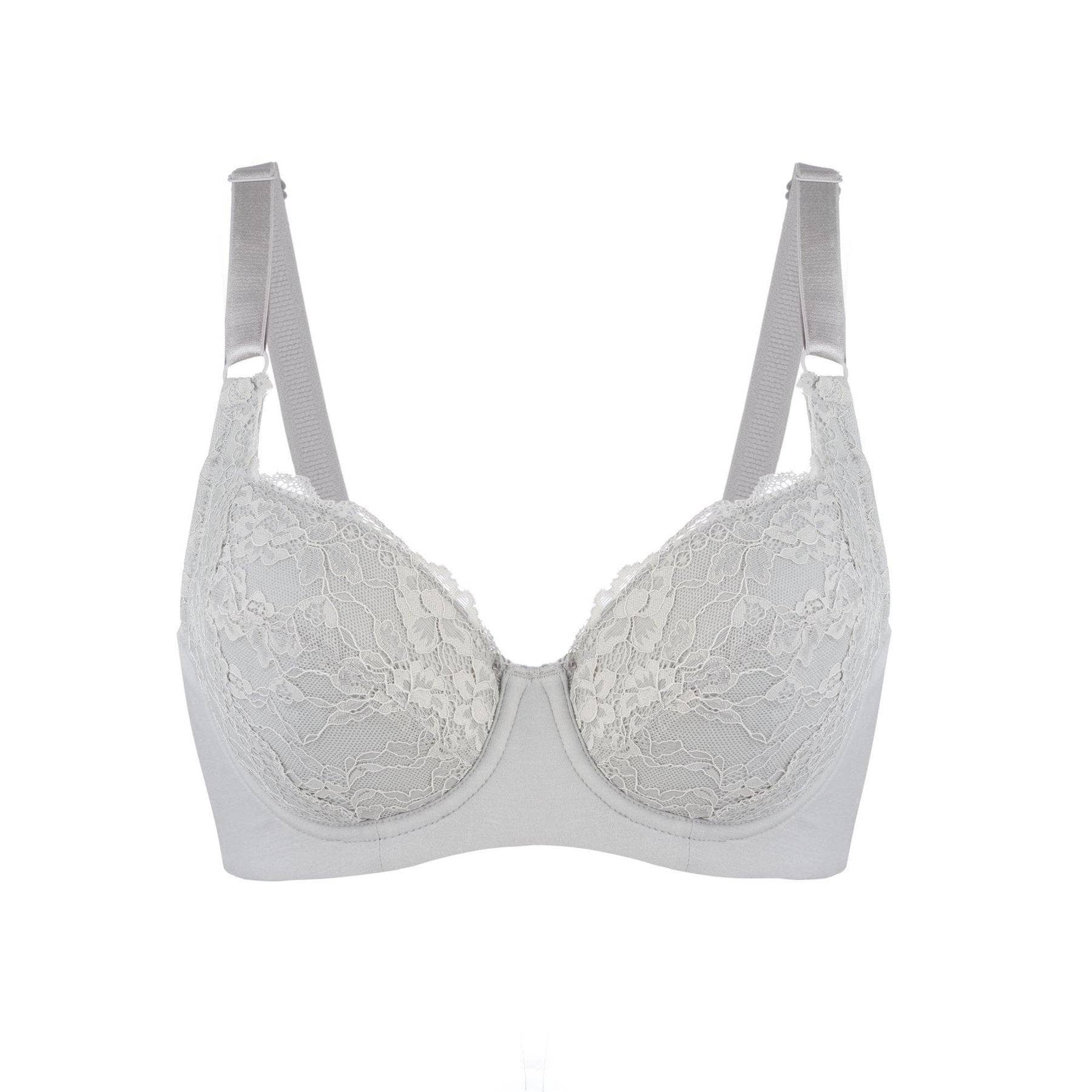 JulieMay Lingerie - Wholesale Bra - Women's - Mercury - Lace Cotton & Silk Plunge Bra1