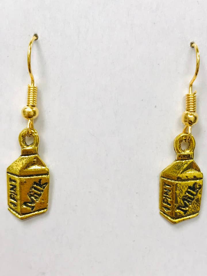 Brincos de Leite Dourados, Brincos de Leite Prateados por atacado de SimpleNGreat