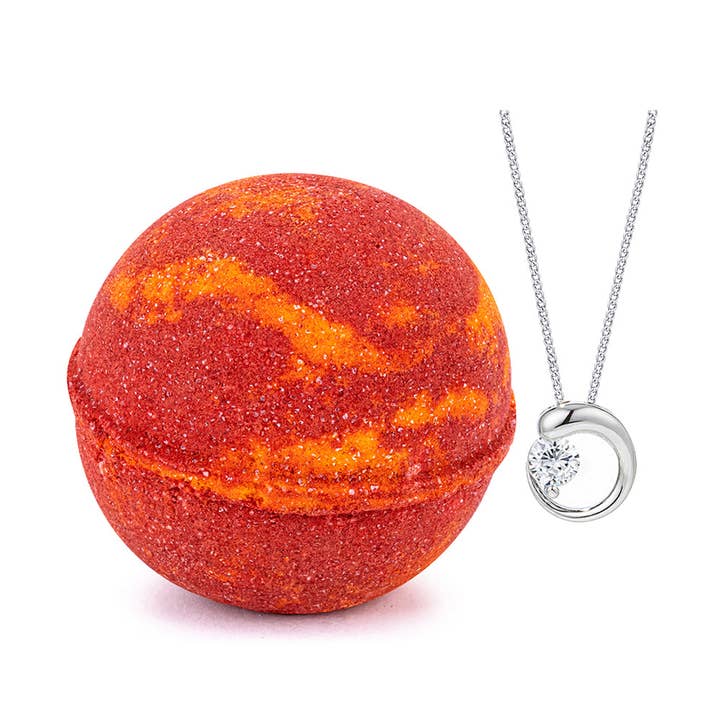 Tranbärorange glasyr 10oz smyckesbadbomb för wholesale av JewelScent