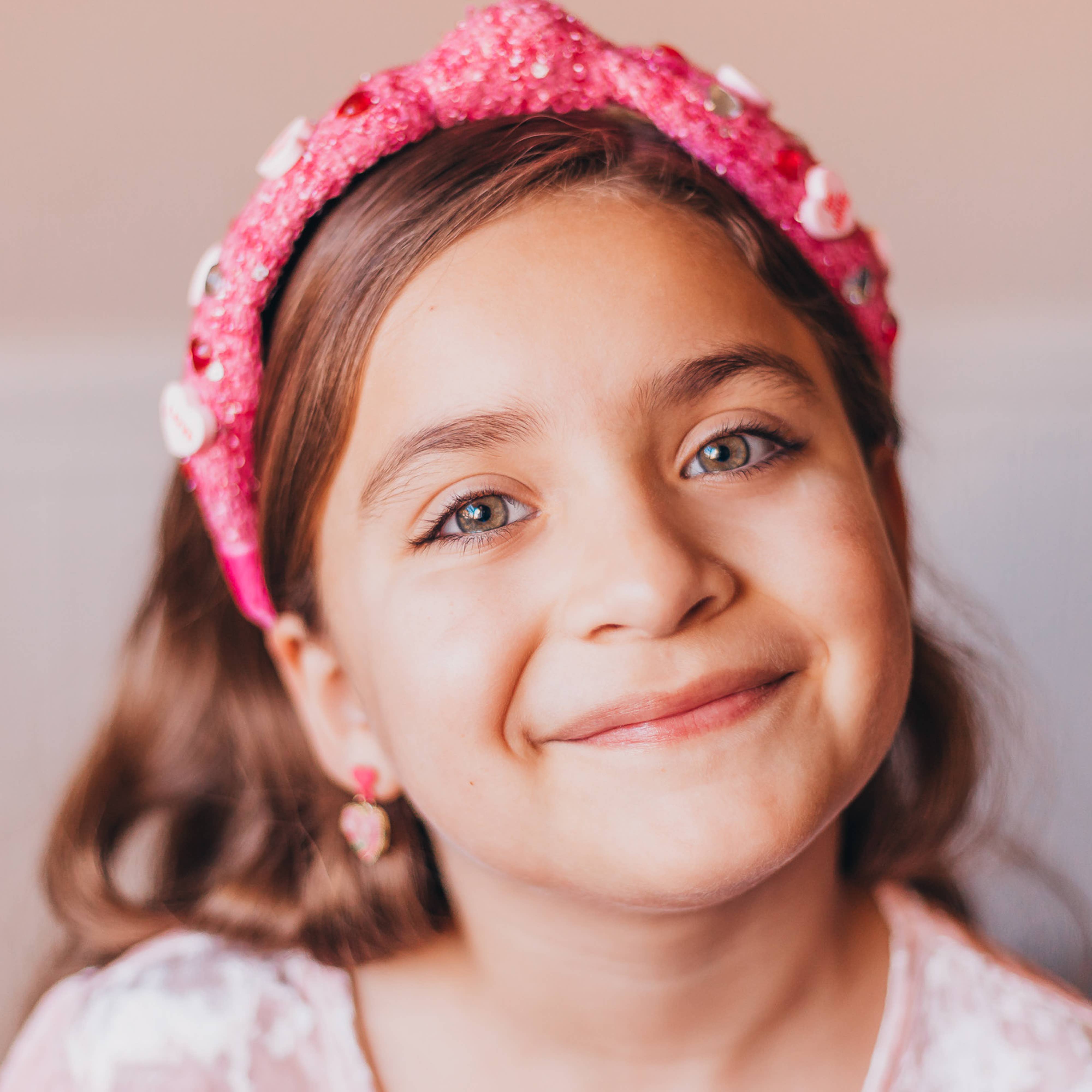 Frog Sac - Vente Serre-tête – enfant - Bandeau noué orné pour enfants - Cœur de Saint-Valentin bonbon8