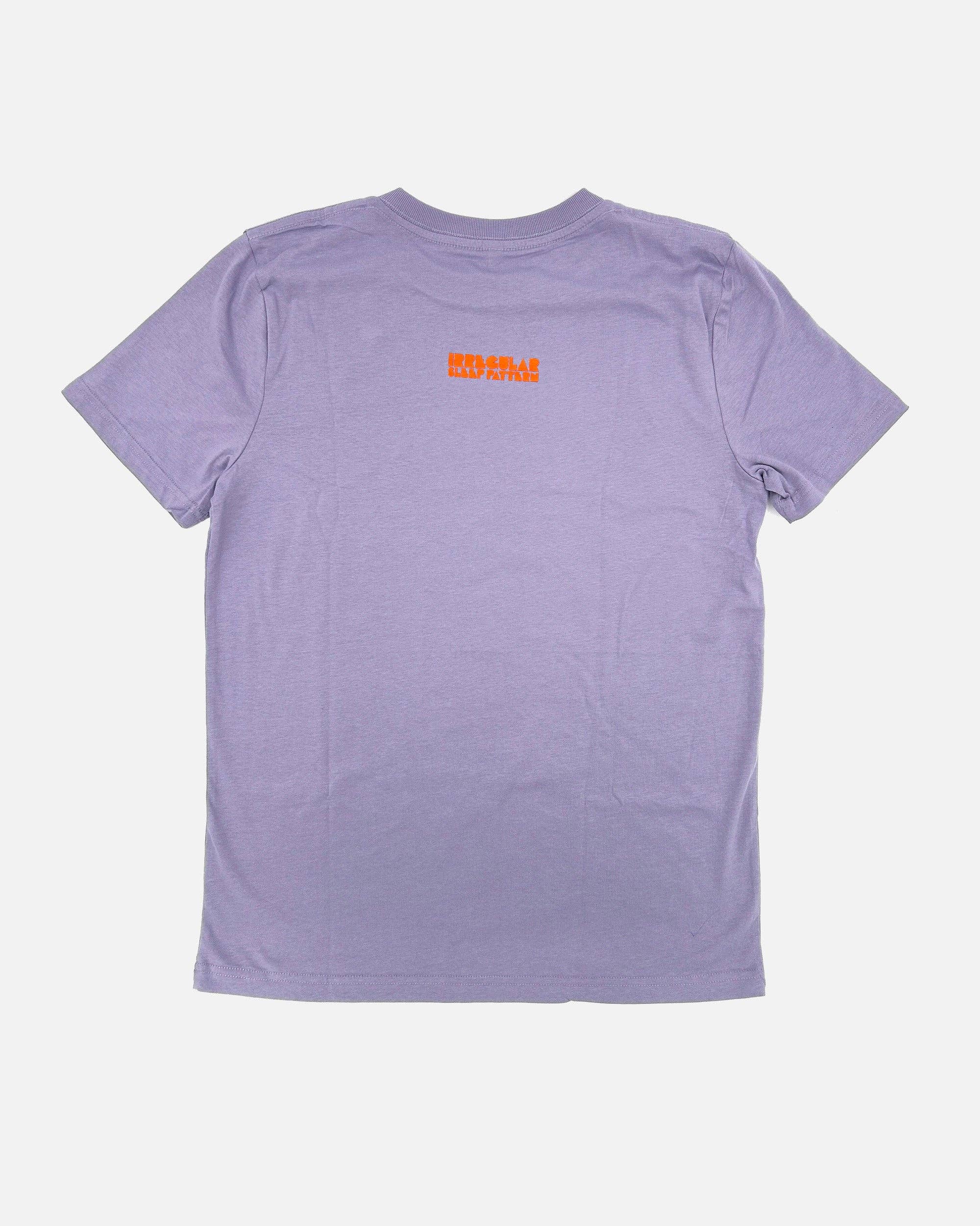 Irregular Sleep Pattern – wholesale Screen printed t-shirt – unisex – Regular-fit Irregular T-shirt in Lilac2