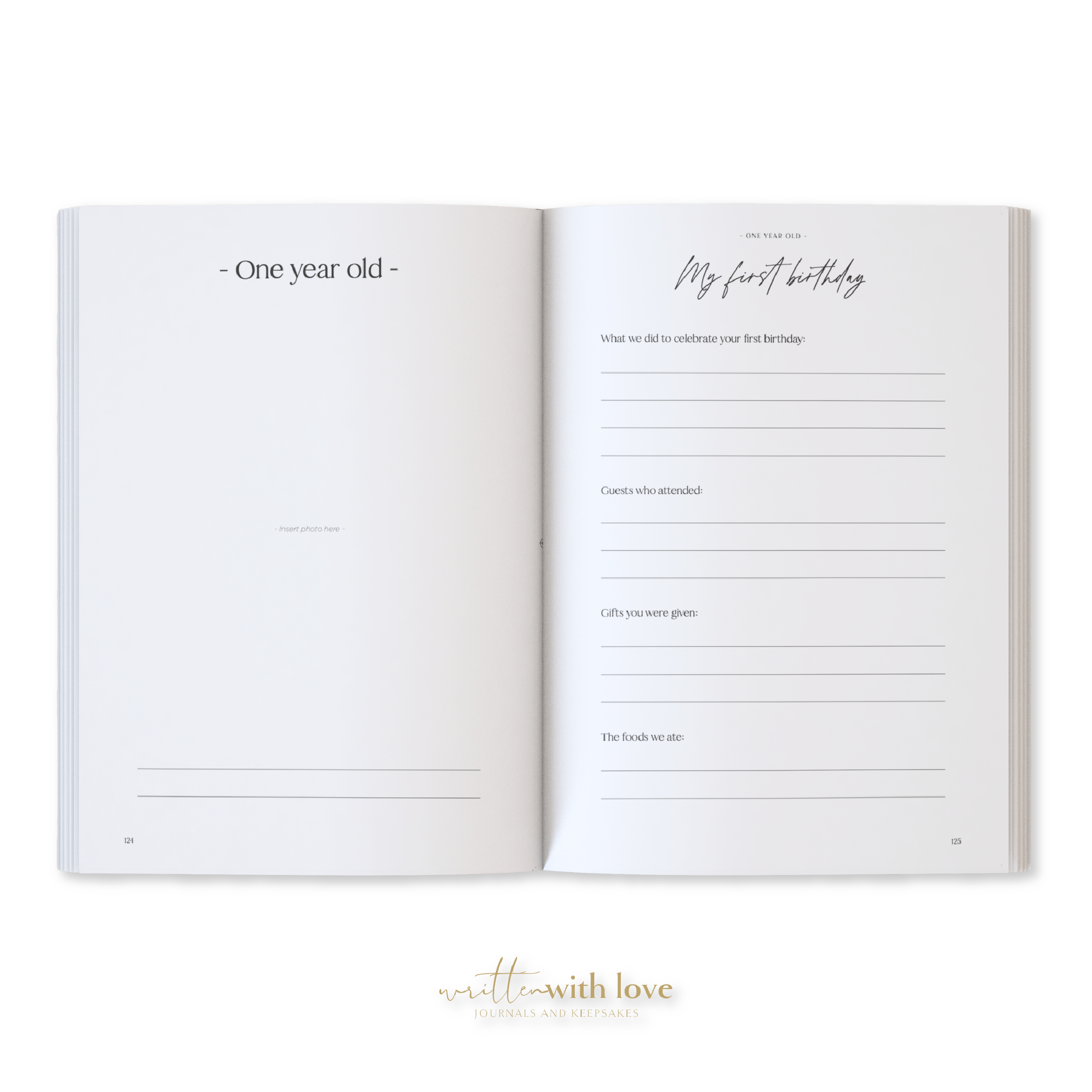 Written With Love - Wholesale Memory Book - Kids & Baby - Baby Memory Book with Keepsake Box - Oatmeal 15
