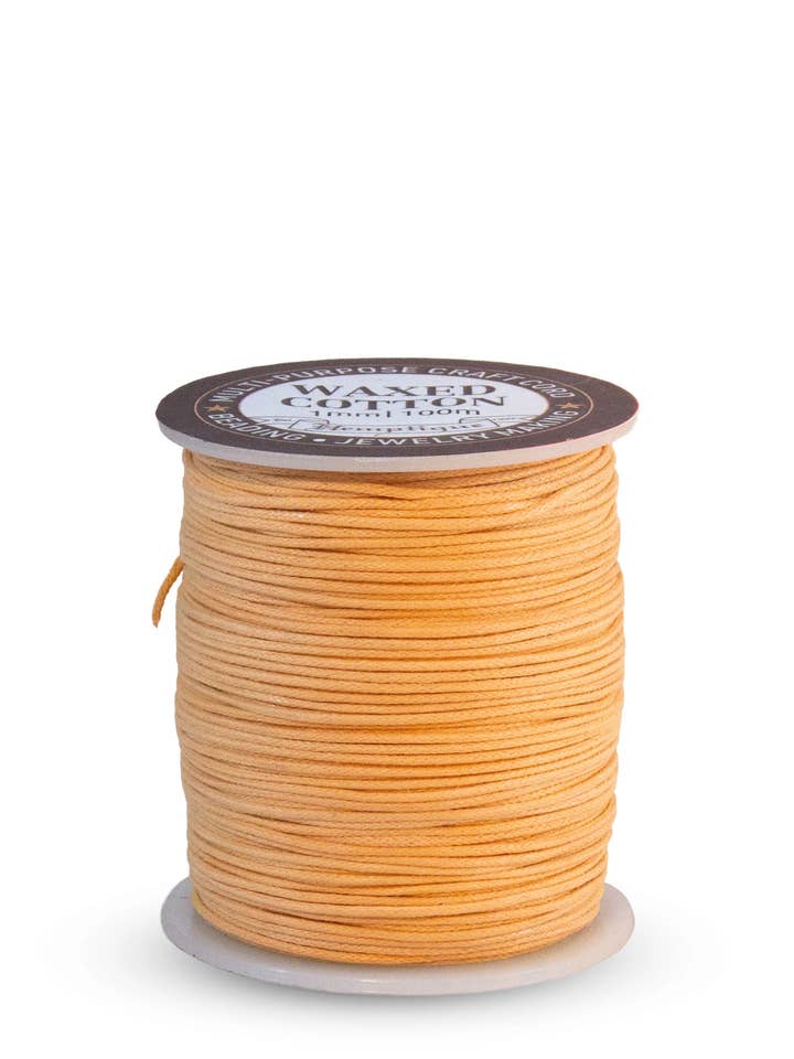 100-Meter Long Waxed Cotton Cord 0.5mm/1mm/2mm for wholesale by Hemptique