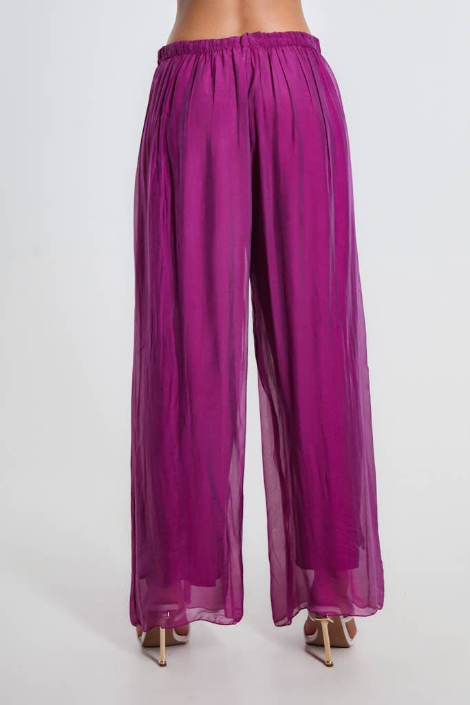 TINA Stephens Italy/Tees By Tina - Wholesale Pants - Women's - Roxy Silk Straight Leg Pant (PL212)20