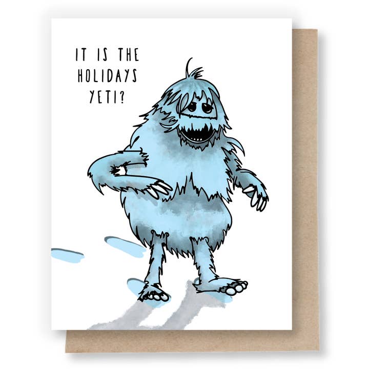 Er det Holidays Yeti vinterkort for engroshandel hos Sweet Pea Cole