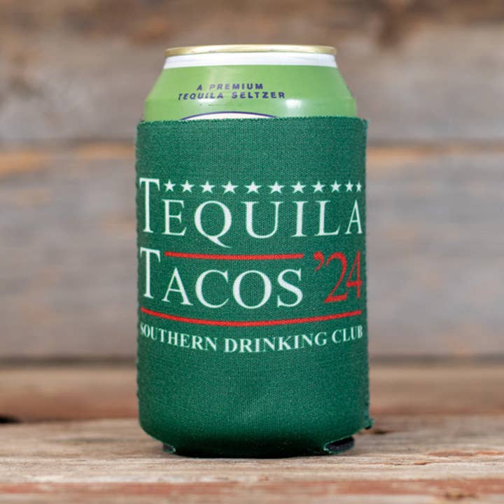 Neoprene Can Hugger - Tequila and Tacos for wholesale by Southern Drinking Club