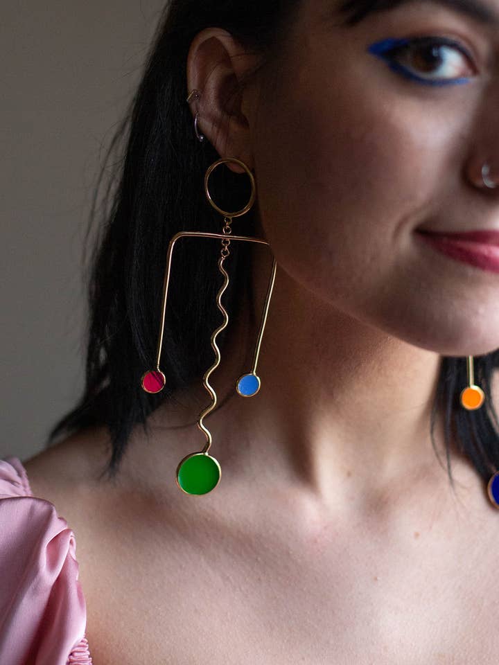 colorful statement earrings: Sottsassys for wholesale by StudioSophiaSophia