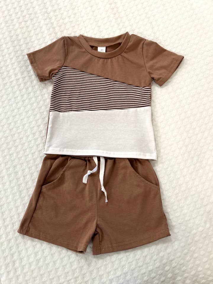 Ginger Baby Co - Wholesale Clothing Set - Baby - Brown Spring Set (Clearance)