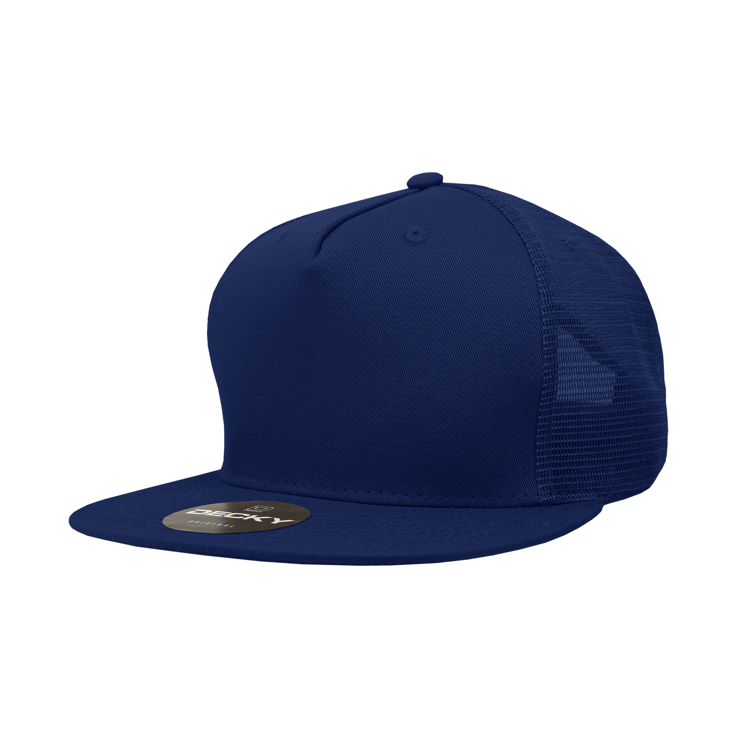 The Park Wholesale - Wholesale Truckerpet - Uniseks - Decky 1040 - Blanco Trucker Snapback-hoeden met 5 panelen - 10406