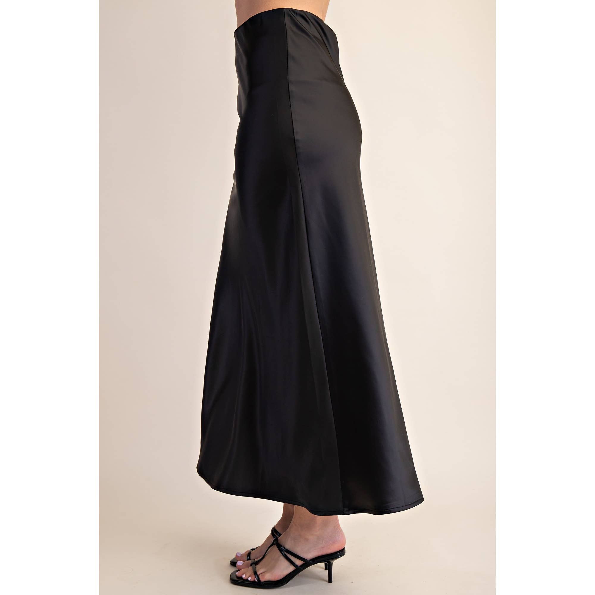 STYLE USA - Wholesale Skirt - Women's - Midi Satin Skirt8