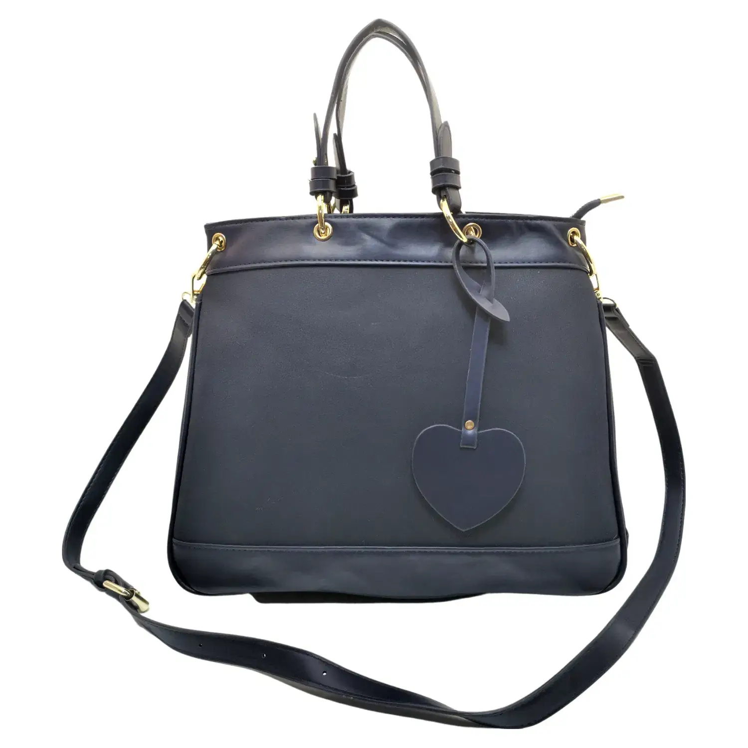 Superbia - Wholesale Tote Bag - Women's - Love Heart Tag Short Handle Tote with Shoulder Strap 22034