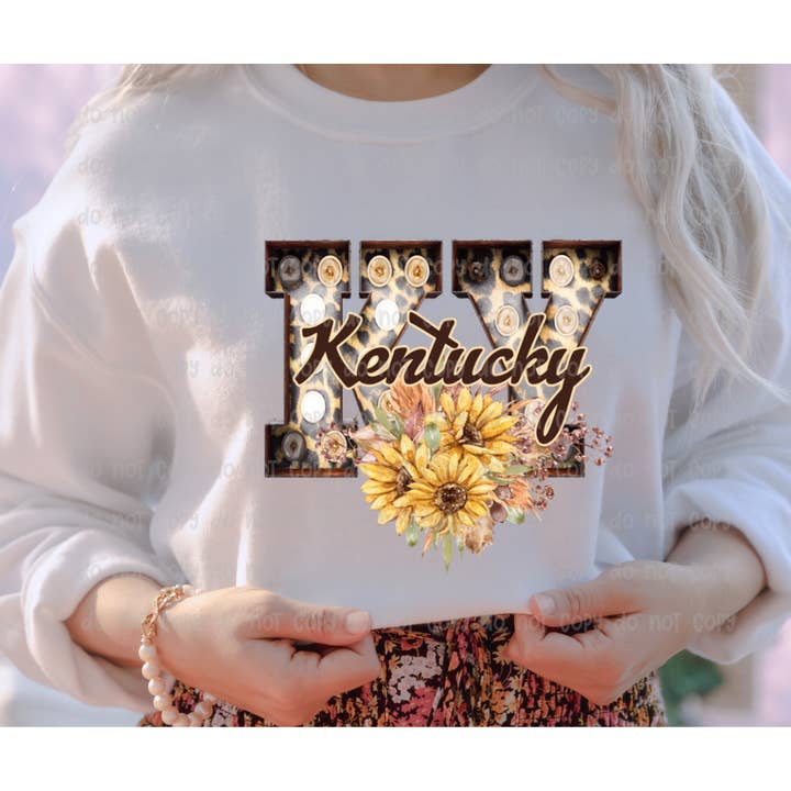 KY Sunflowers TRANSFER for wholesale by Sassy and Sublime