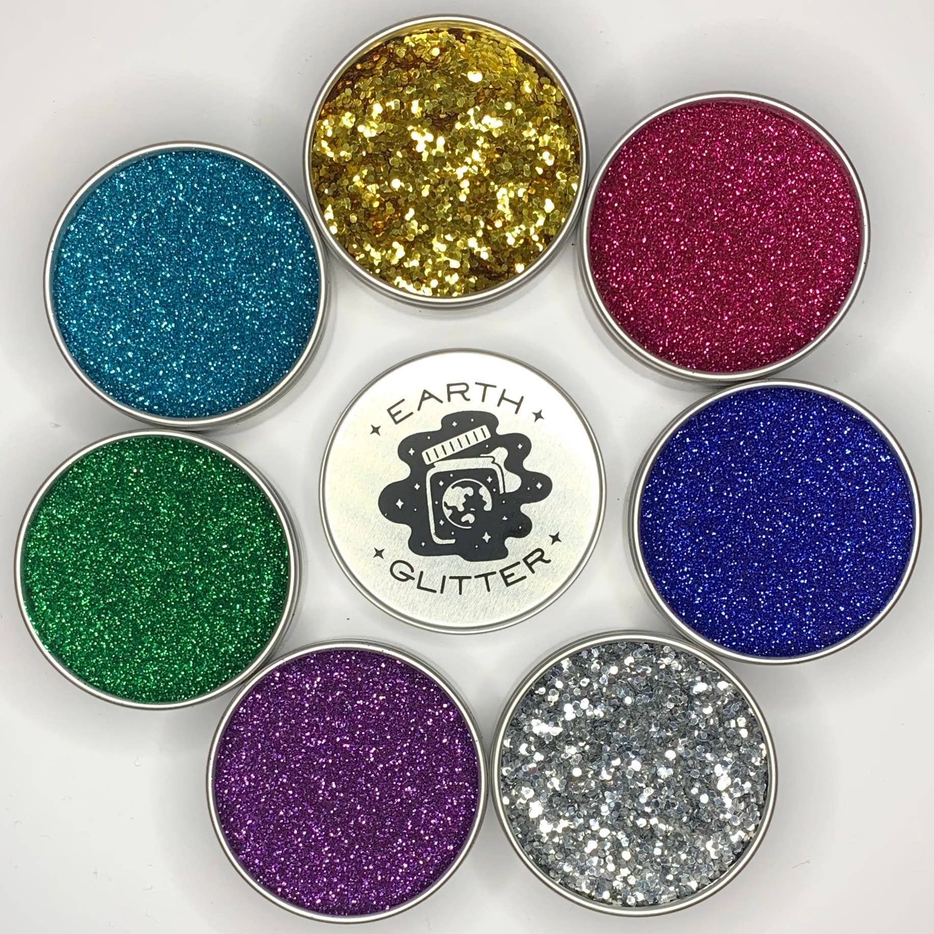 Earth Glitter – wholesale Kroppsglitter/skimmer – Herr Sparkle - Silver Eco Glitter1