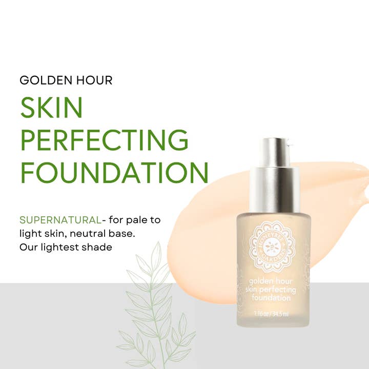 Honeybee Gardens Natural Cosmetics & Body Care – Engroshandel Foundation – Golden Hour hud perfektionere Foundation9