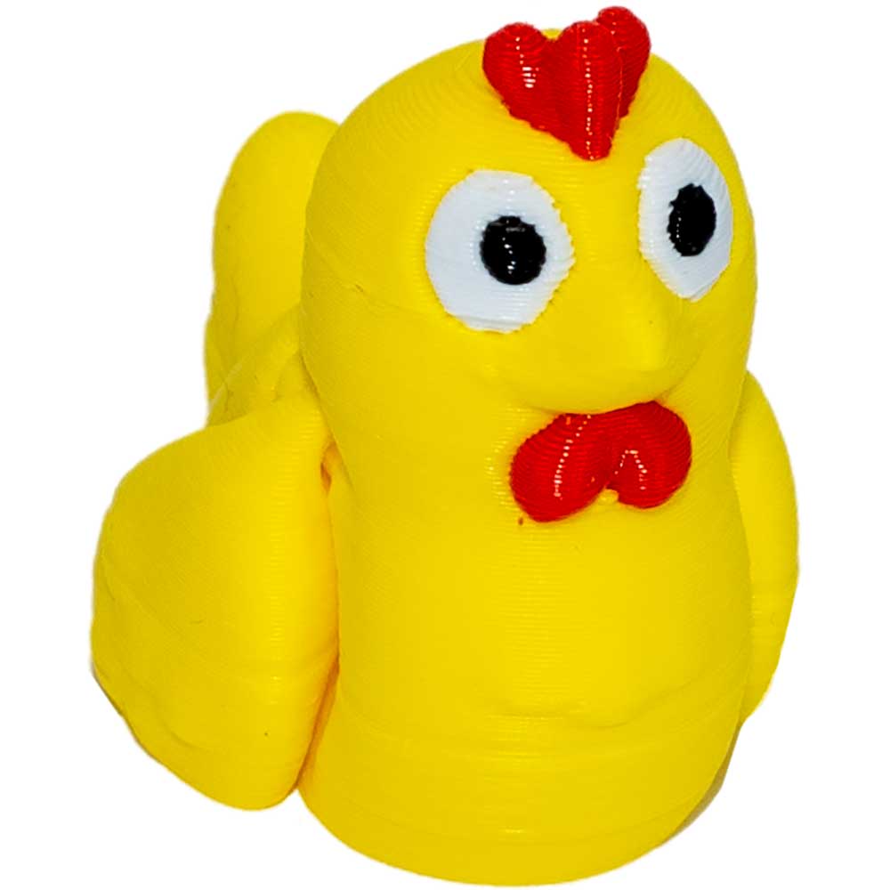 Kheops International – wholesale Fidget Toy - Barn – 3D-utskriven Fidget Spirit Animal - Kyckling i olika färger (varje)2