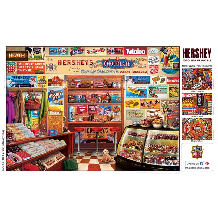 Masterpieces Puzzles - Wholesale Puzzle - Adult - Hershey's Candy Shop - 1000 Piece Puzzle