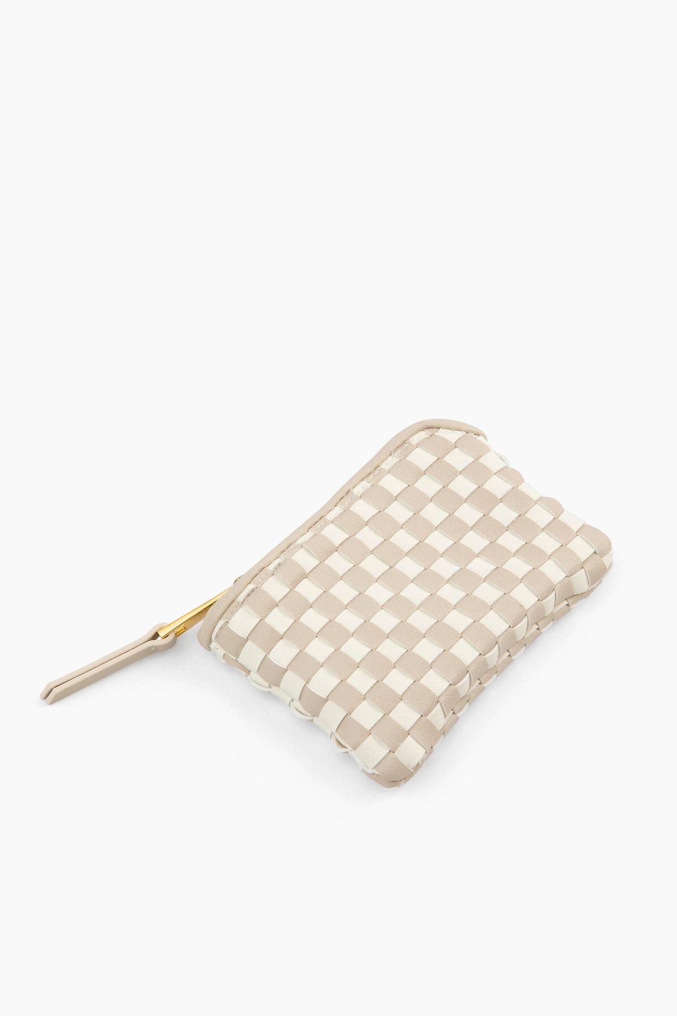 Fawn Design - Wholesale Wallet - Women's - The Woven Wallet - Faux Leather Zipper Checkered Wristlet0