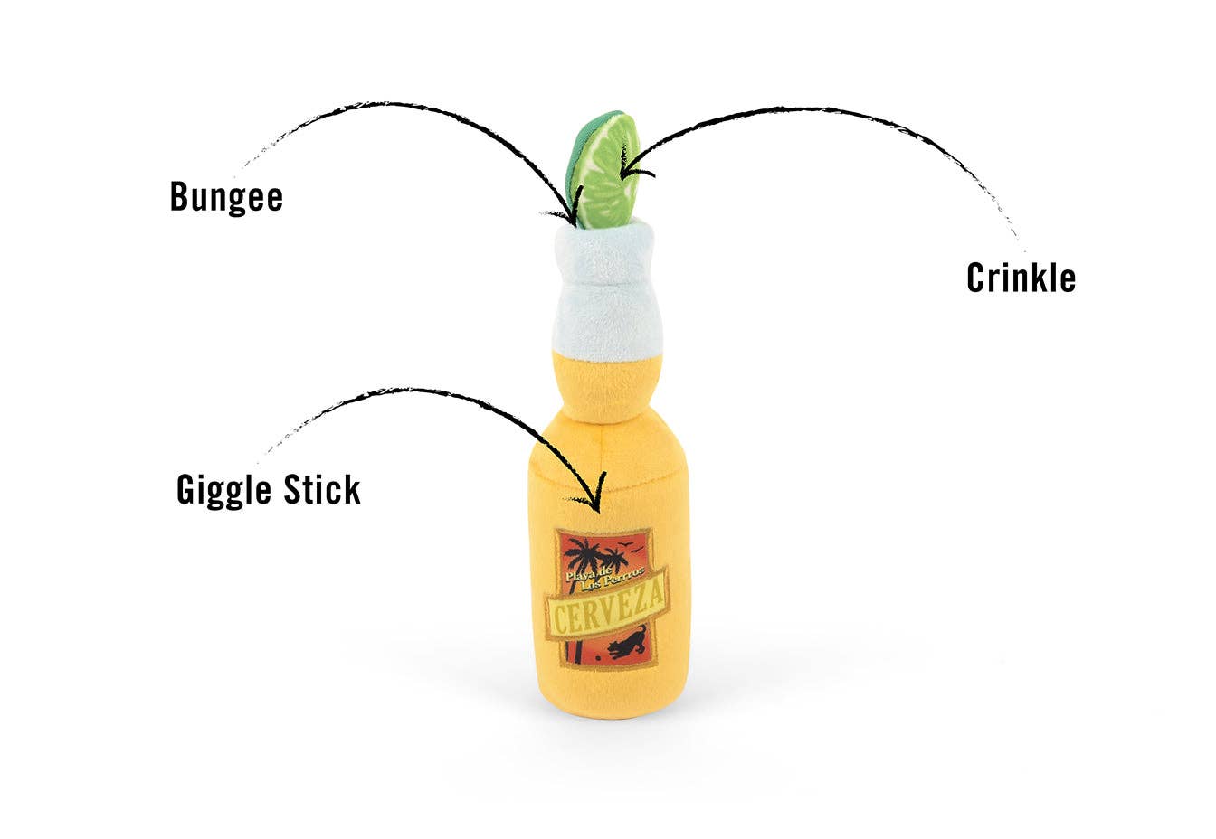 In Vogue Pets – wholesale Pet plush toy – Dog – Tropical Paradise Canine Cerveza2