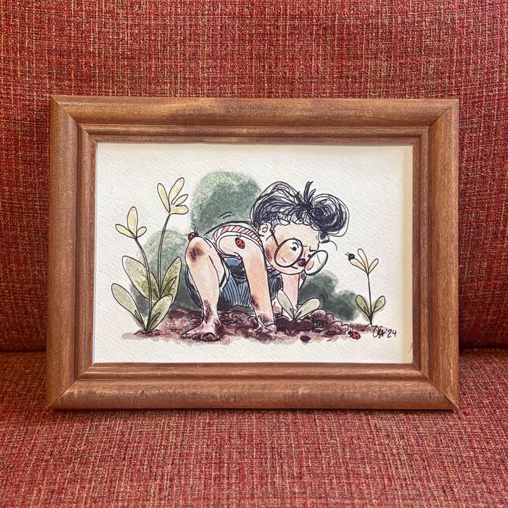 Gardener Print for wholesale by Doodled By Carrie