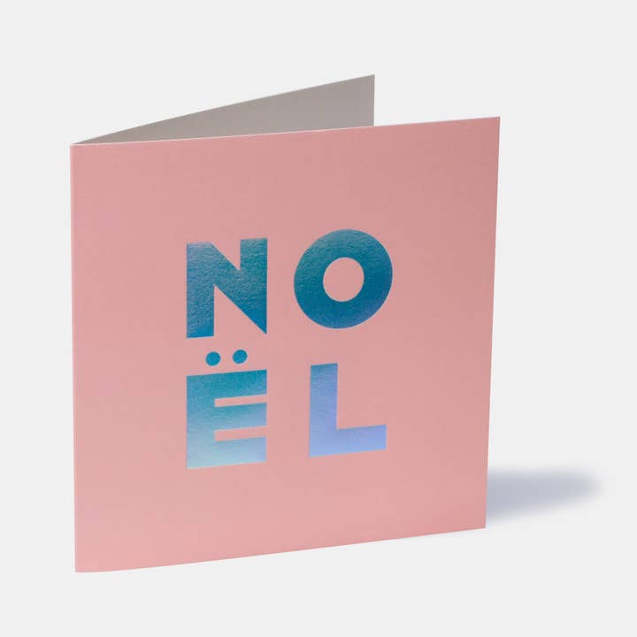 Noël Greeting Card - Dusty Pink for wholesale by TAAB London