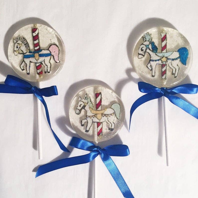 A Secret Forest - Wholesale Lollipop - Fondant Carousel Horse Lollipops4