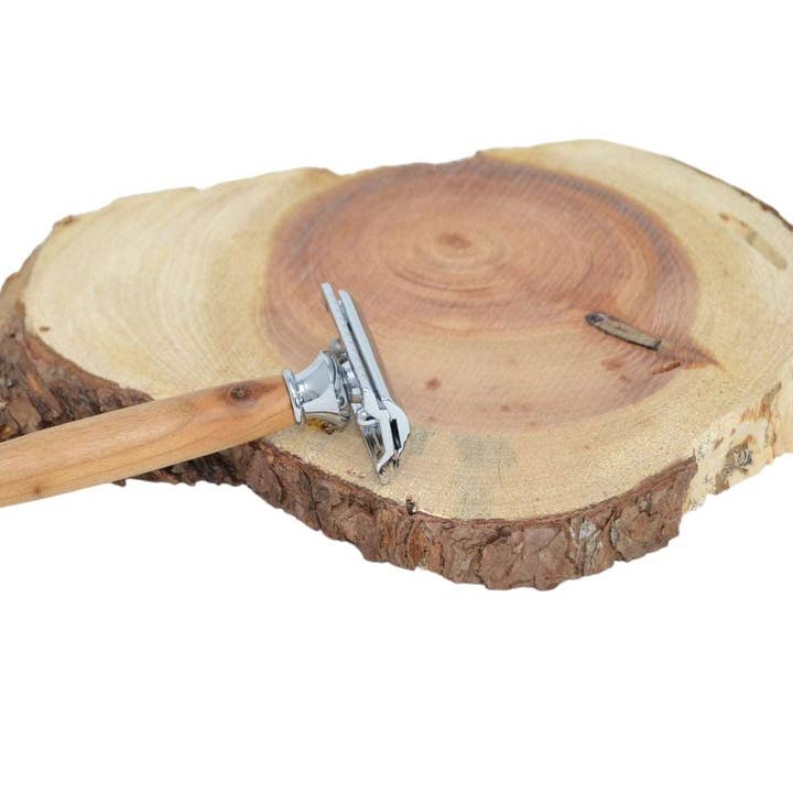 Holz Rasierhobel mit Holzgriff Wildkirsche Handarbeit Unikat für den Großhandel von Huizbirn