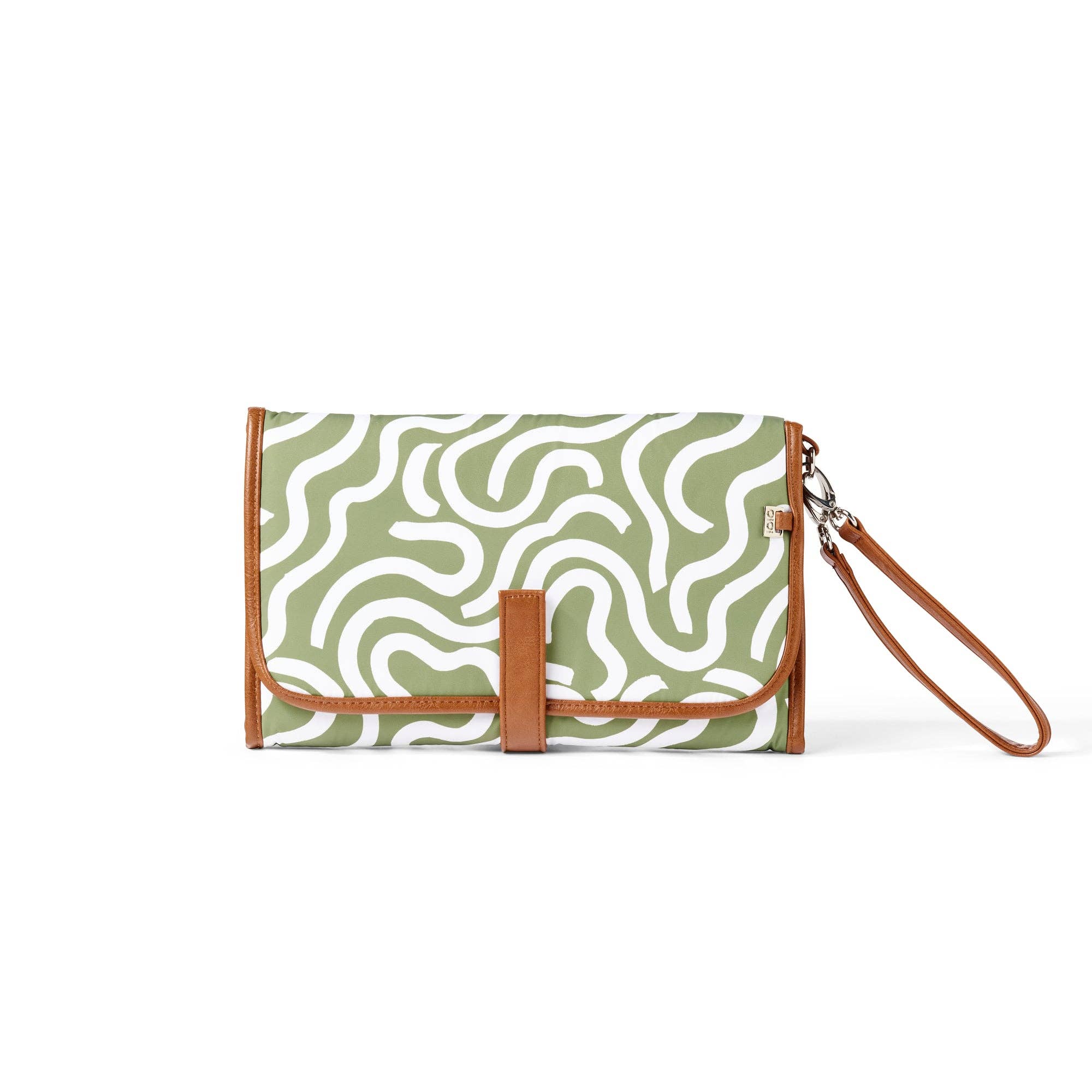OiOi – wholesale Clutch bag – women's – Change Mat Clutch - Green Squiggle0