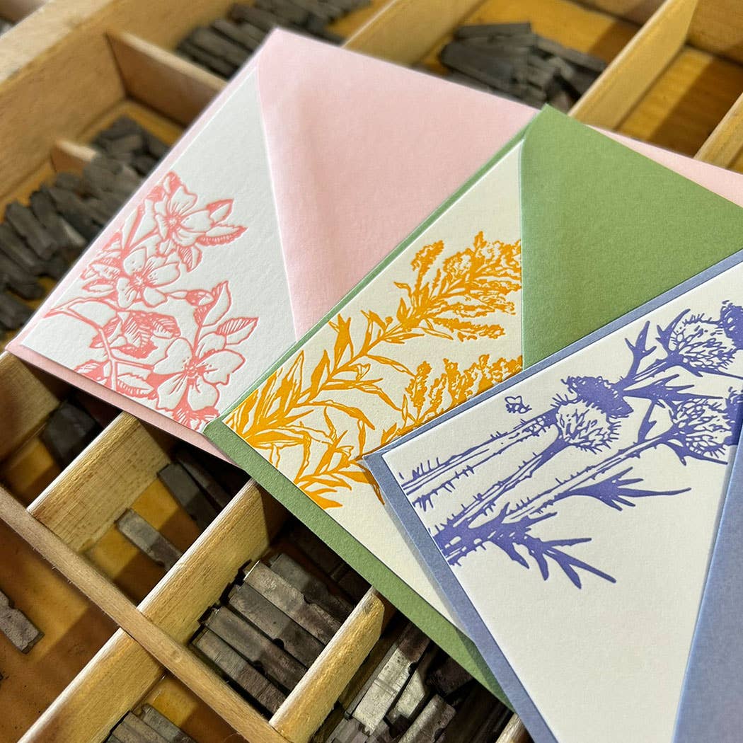 Wishing Flower Press & Bindery - Wholesale Stationery/Notecard Set - Prairie Collection Notecards7